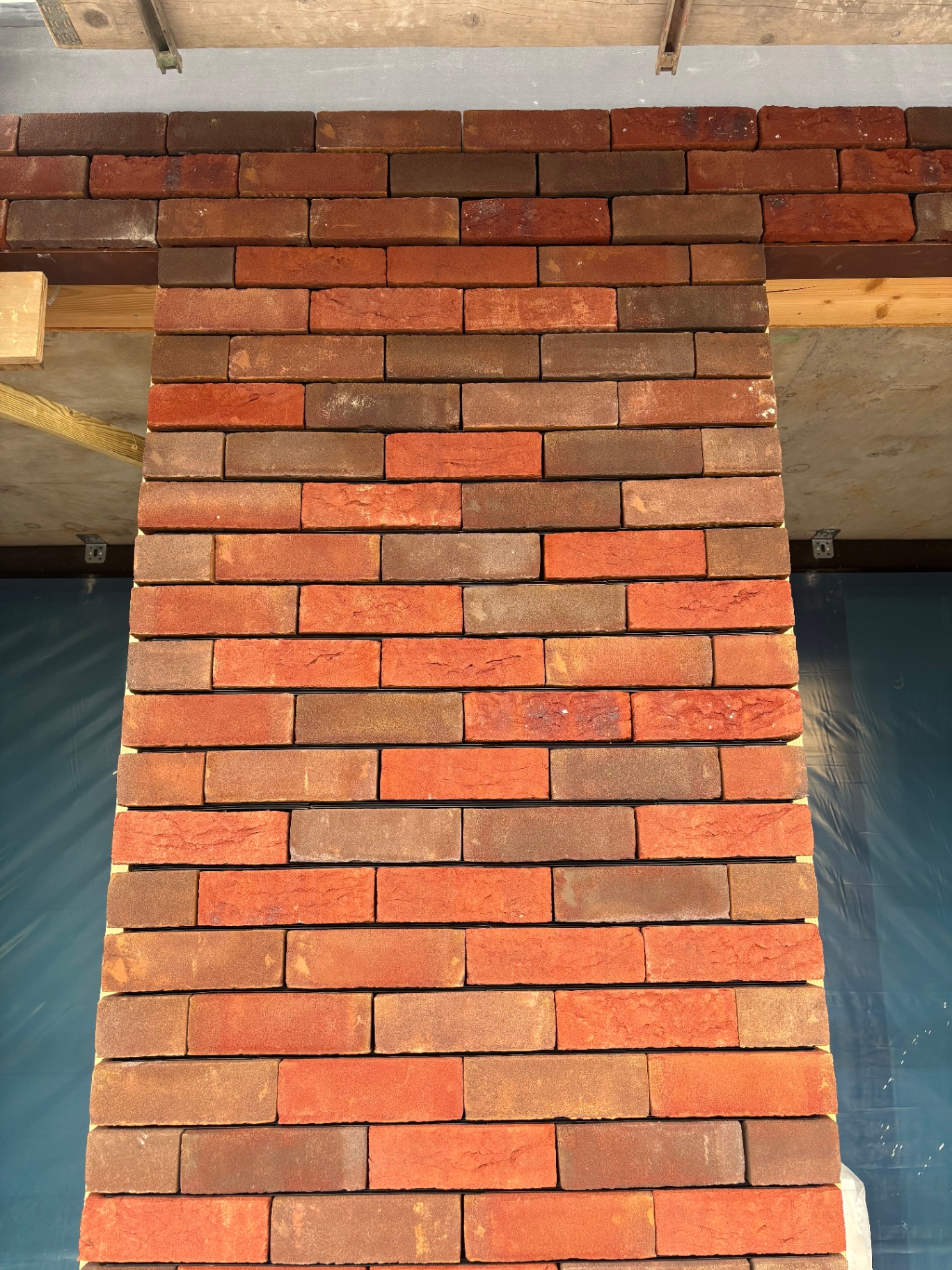 Oosterlingen Amsterdam, detail bakstenen Drystack